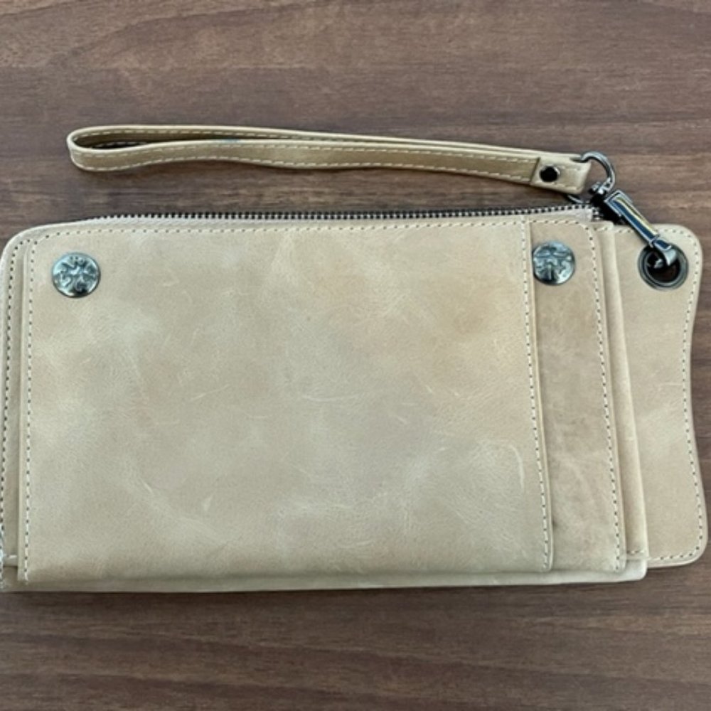 Belle & Bloom Light Brown ID Wristlet Wallet - Picture 4 of 7